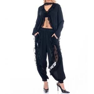 NEW LITTLE SECRET OF MINE midnight romance long sleeve blouse & elastic waist pa